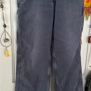 Carhartt Vintage Carpenter Navy Blue distressed painters pants